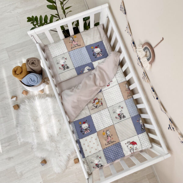 set da lettino, paracolpi, paracolpi cuscini, treccia, sogni bebe, sognibebe.it, flanella, set di biancheria, completo letto , set da lettino, completo di ricambio