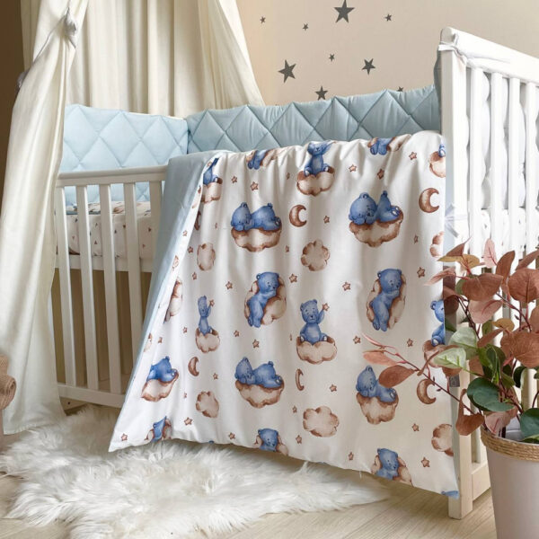 set da lettino, paracolpi, paracolpi cuscini, treccia, sogni bebe, sognibebe.it