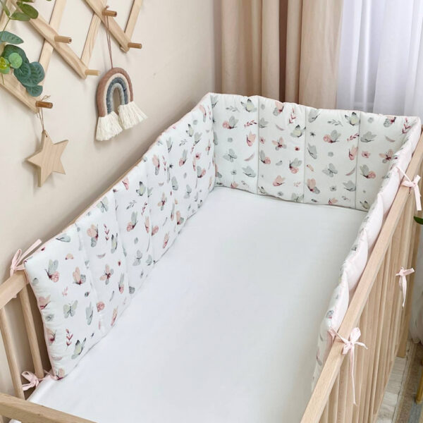 paracolpi, paracolpi lettino, paracolpi 3 lati, paracolpi tre lati, nursery, cameretta, lettino, neonato, sogni bebe, sognibebe.it
