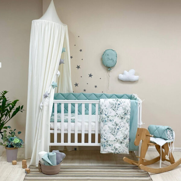 set da lettino, paracolpi, paracolpi cuscini, treccia, sogni bebe, sognibebe.it
