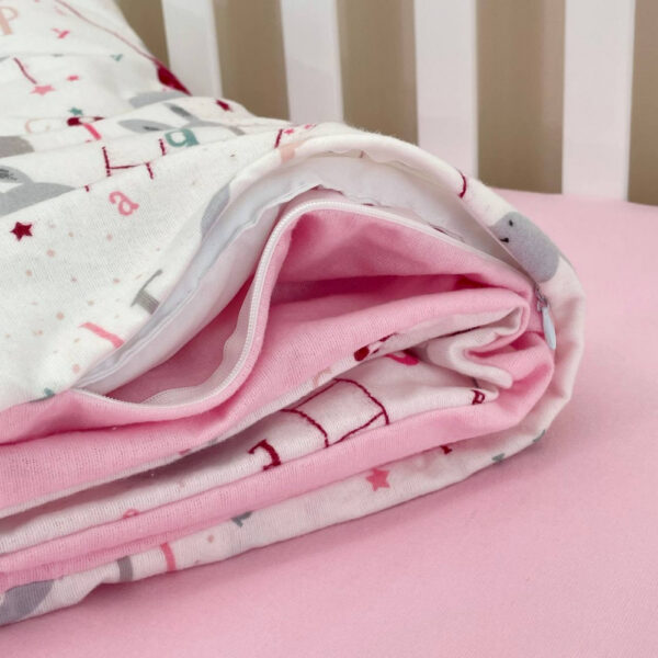set da lettino, paracolpi, paracolpi cuscini, treccia, sogni bebe, sognibebe.it, flanella, set di biancheria, completo letto , set da lettino, completo di ricambio